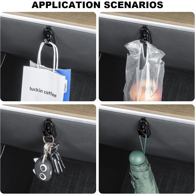 Model Y Stealth Fold-Away Glove-Box Hooks (2-Pack)