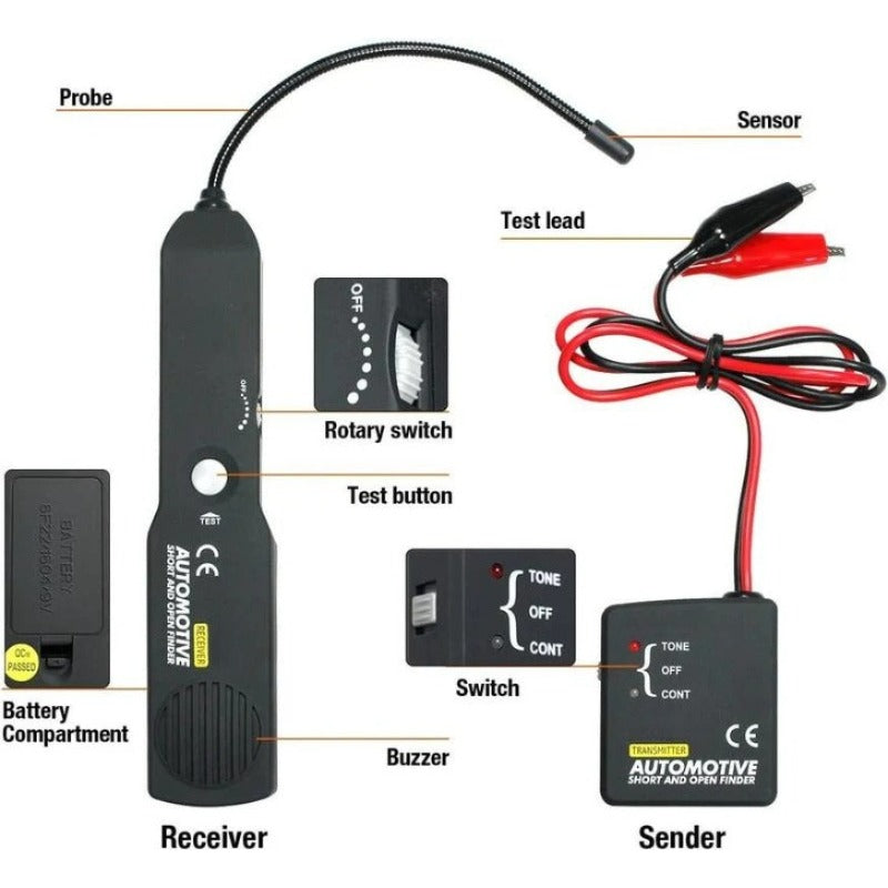 Wire Tracer & Circuit Tester for Automotive and General Use