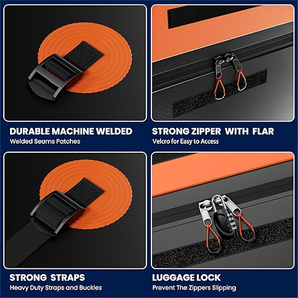 HeavyDuty Foldable Hitch Cargo Carrier with Waterproof Bag