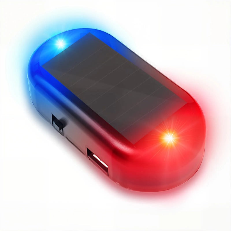 Solar-Powered Dummy Car Alarm Light
