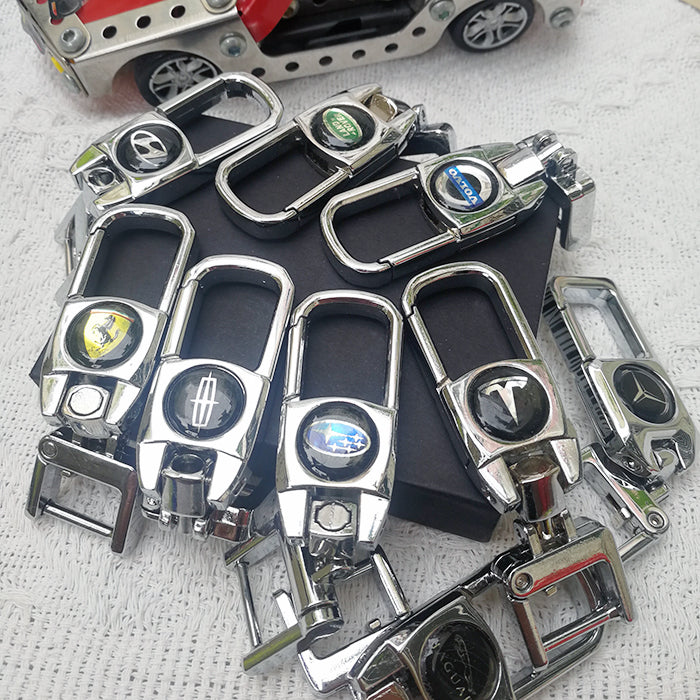 Leather Car Keychain with Customized Logo