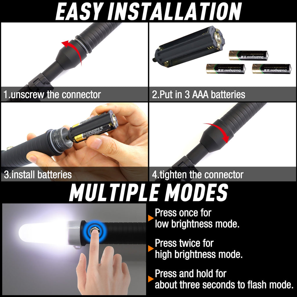 360 Degree LED MightyMount and Hardware Kayak Fishing Visibility Flag