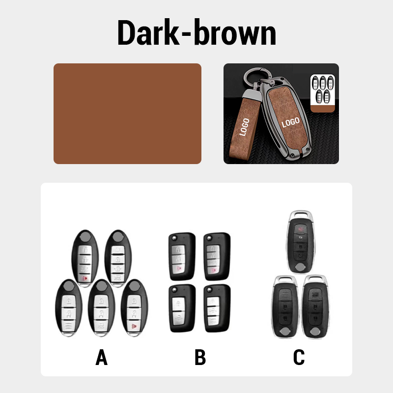 【For Nissan】 – Key Cover made of Genuine Leather