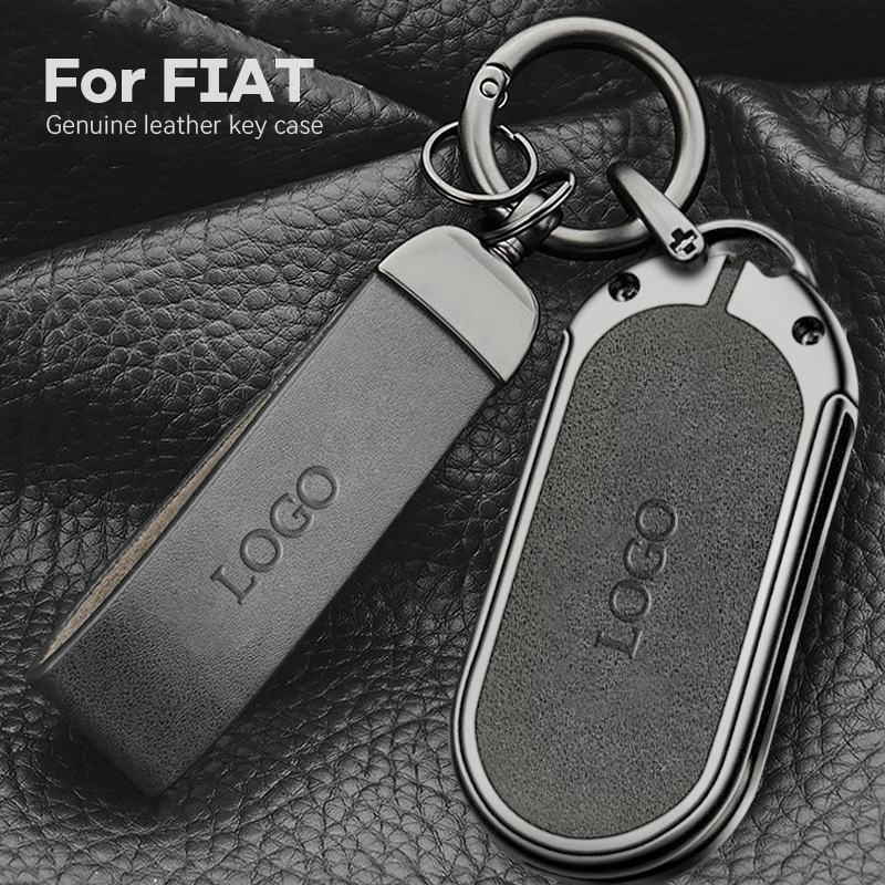 【For Fiat】 Leather Keychain