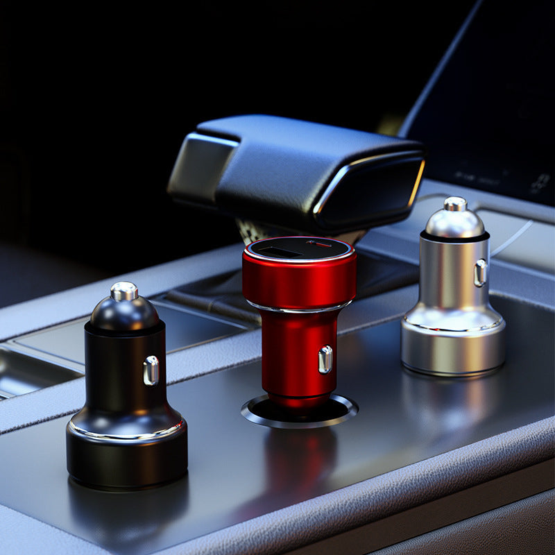 Mini Dual-Port 36W Car Charger with Smart Fast Charging