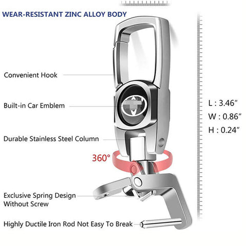 Customized Logo Metal Car Keychains