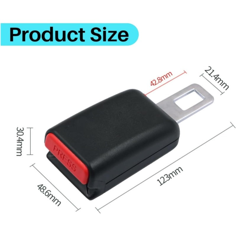 Seat Belt Extender – Secure 2.1" Buckle Extension for Added Comfort & Accessibility