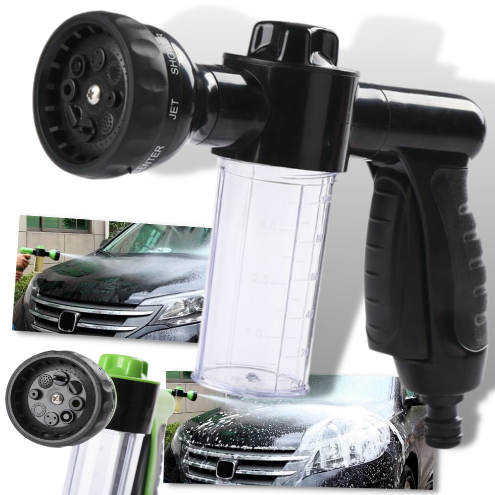 High-Pressure Hose Nozzle Head & Soap Dispenser