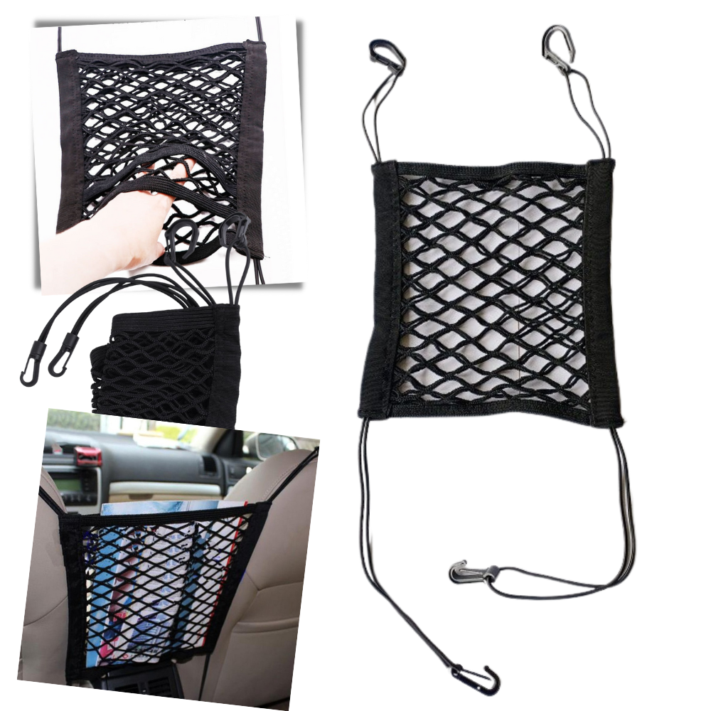 Elastic Storage Organiser Net for Cars