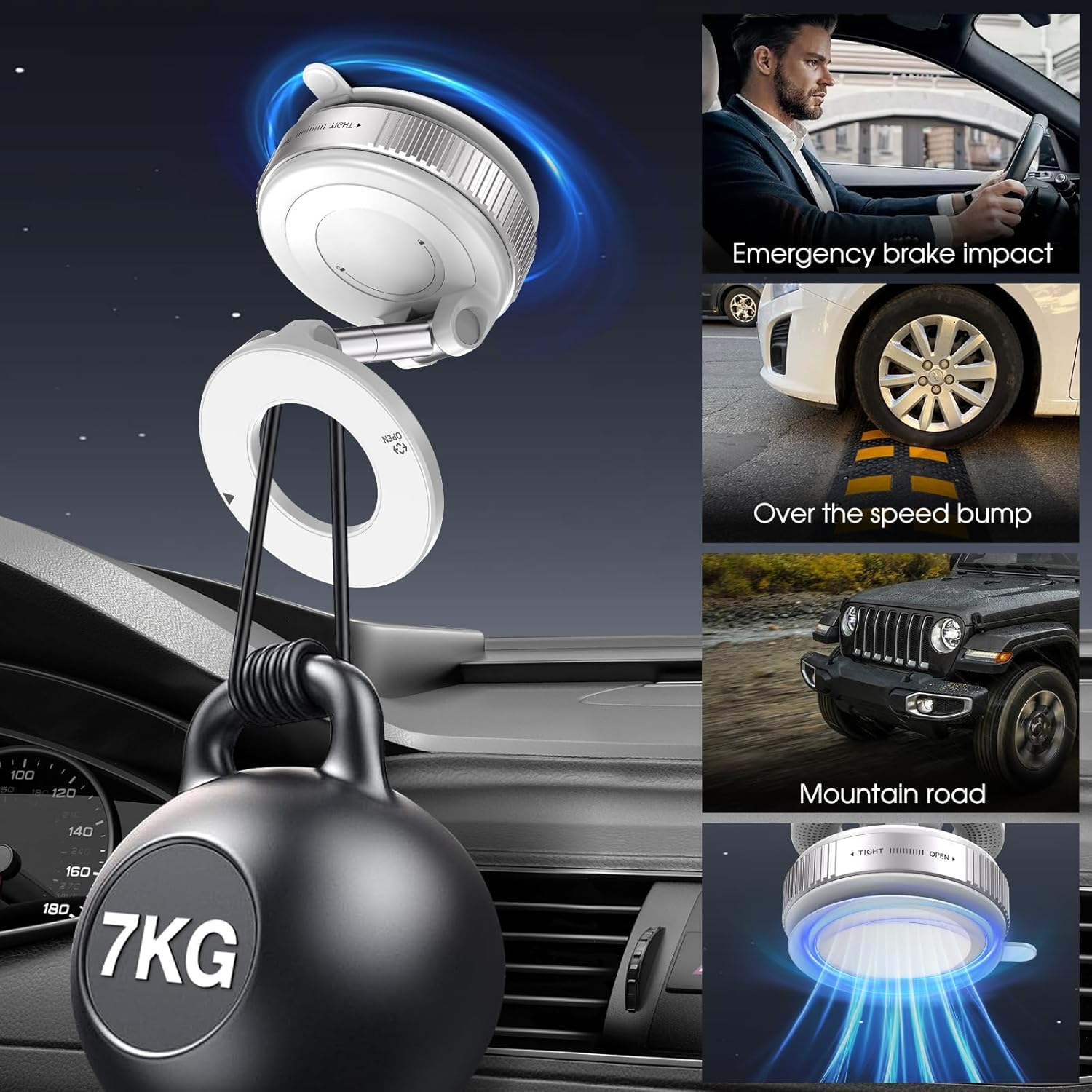 Woyuosn Vacuum Magnetic Phone Holders for Car