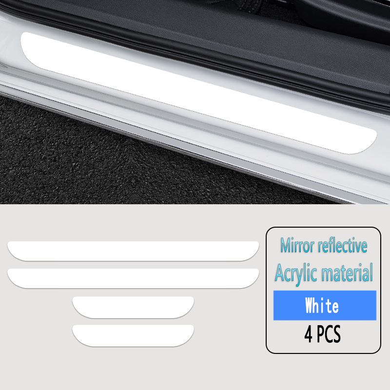 Acrylic Laser Car Anti-Fouling Door Sill Strips🎉4pcs🎉