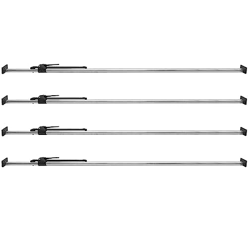 Cargo Bar, Truck Bed Bar Adjustable from 40" to 73", Heavy-Duty Steel Cargo Stabilizer Bar with 220 lbs Capacity, Truck Load Bar Stop Sliding for Pickup Truck Bed, SUV, Minitruck