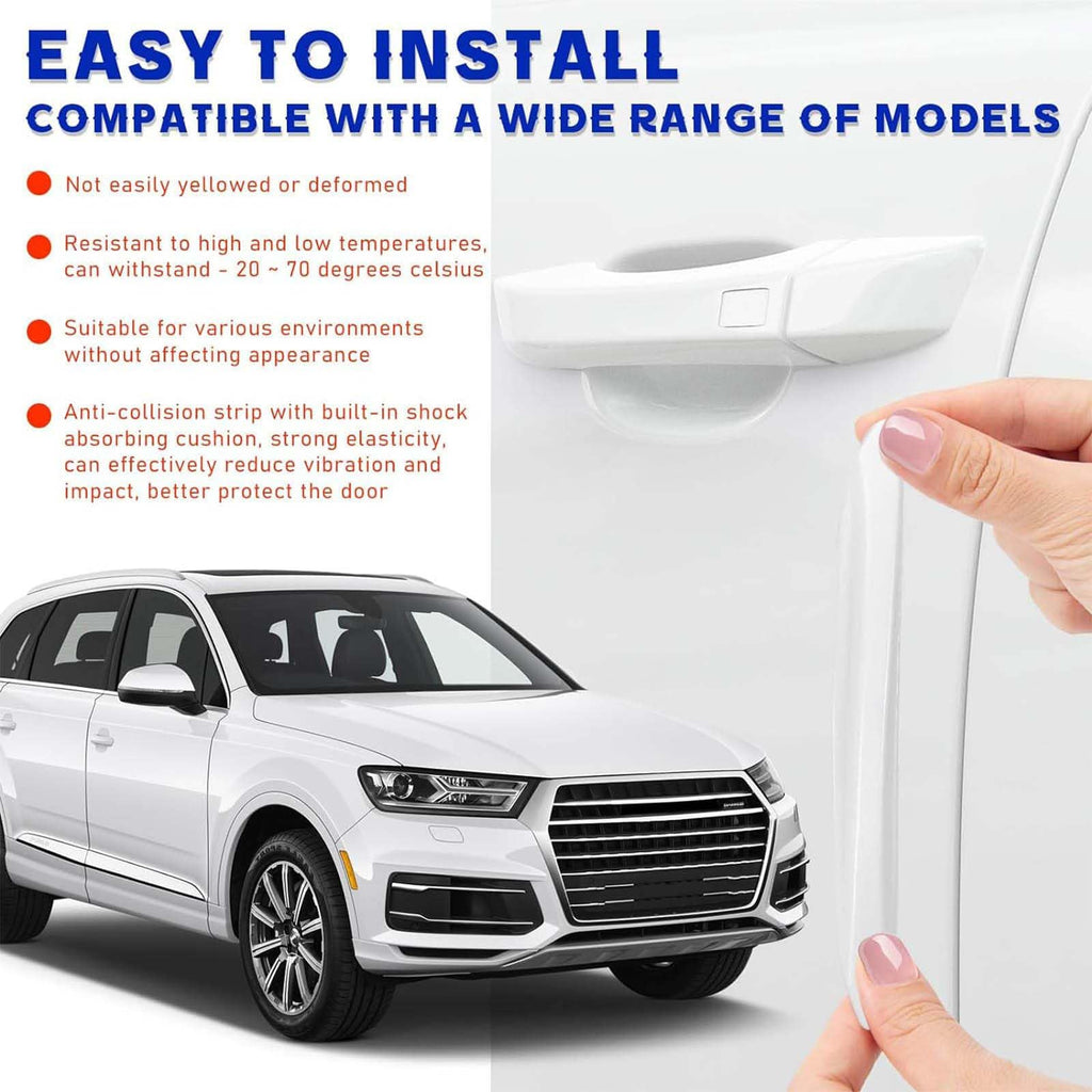 Universal Car Door Edge & Bumper Protector Strips – Invisible Anti-Collision Guard (4PCS)