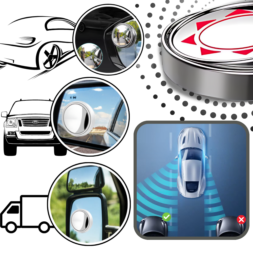 360° Rotation Spotter Mirror