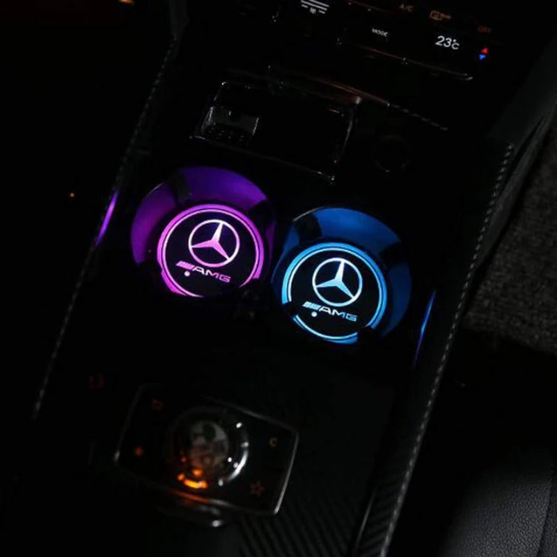 2PCS LED Car Coasters