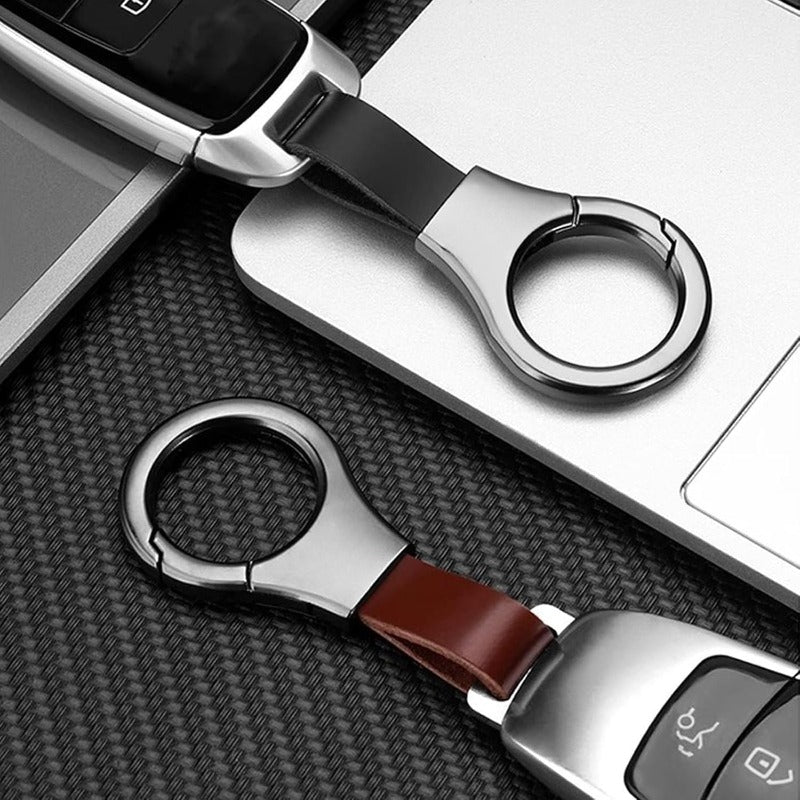 Metal & Leather Keychain Clips