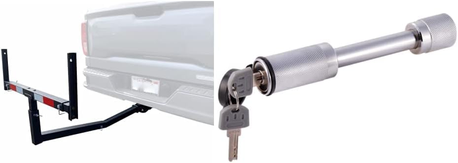 Hitch Mount Pick Up Truck Bed Extender For Ladder, Rack, Canoe, Kayak, Long Pipes and Lumber