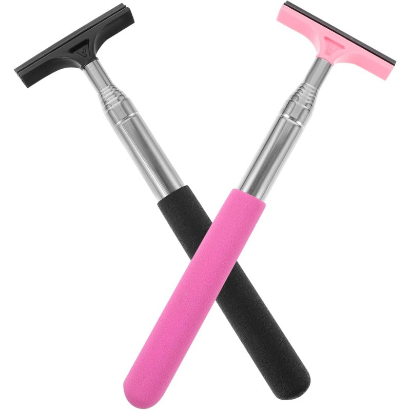 Telescopic Car Mirror Wiper Duo Extendable Anti-Fog Silicone Squeegee