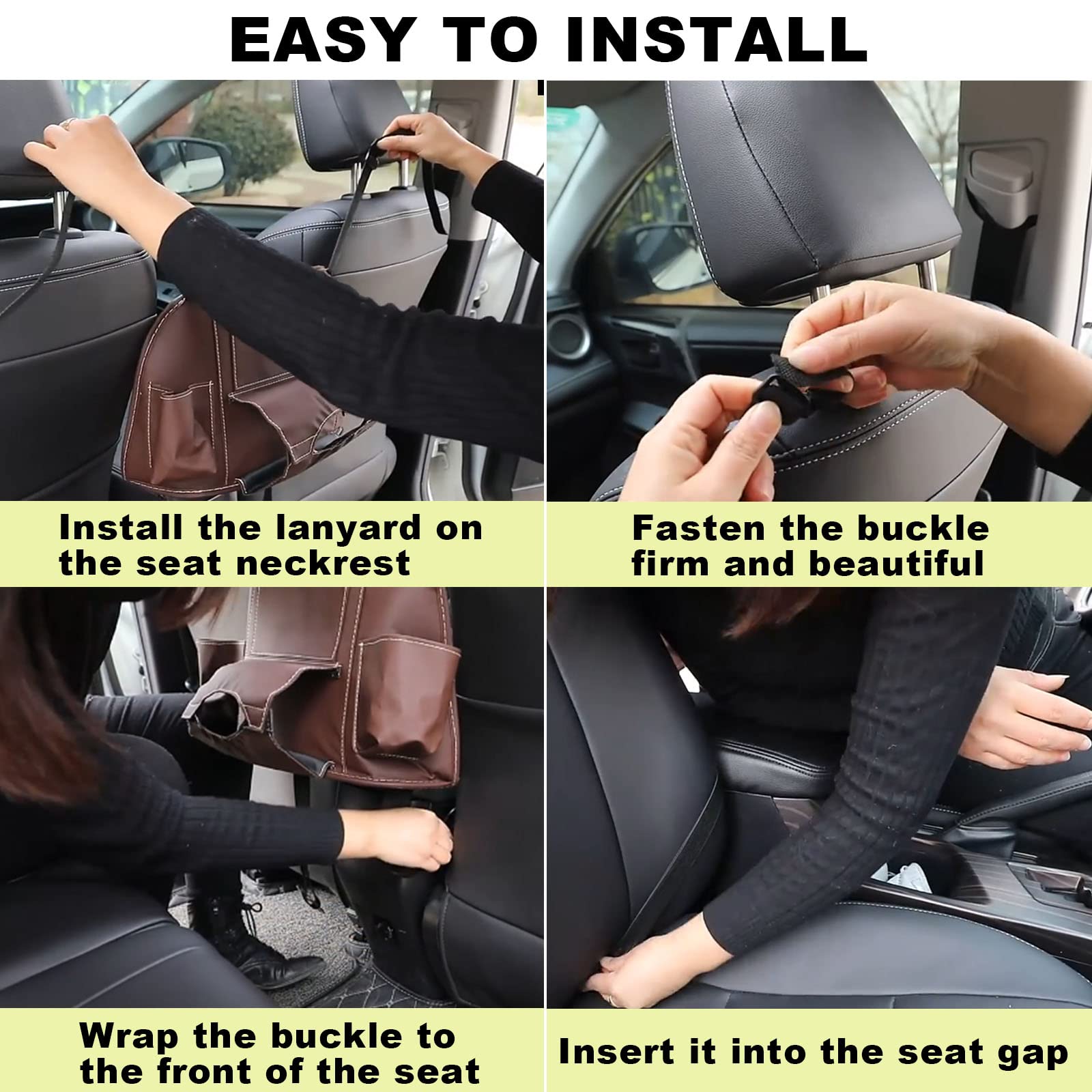 Car Seat Organizer & Barrier Storage Pocket