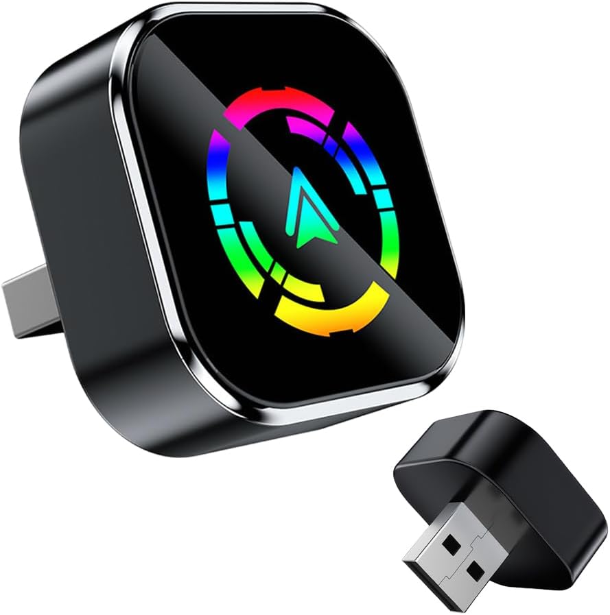 2 in 1 Wireless CarPlay Adapter for iPhone Android