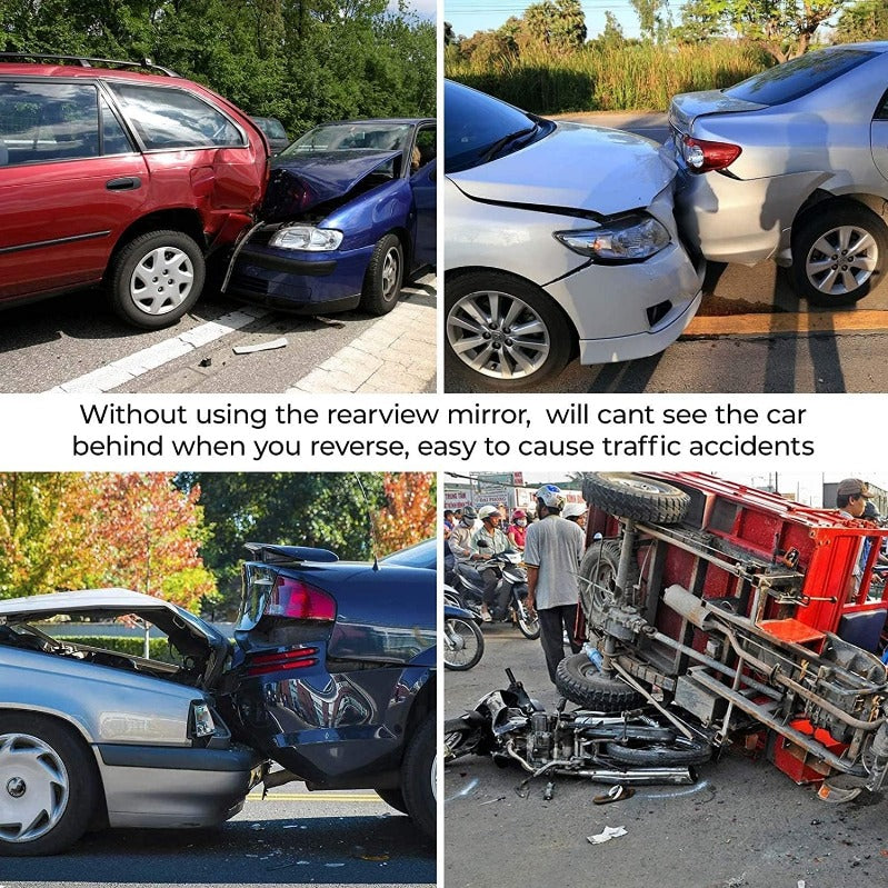 12-Inch Clip-On Panoramic Rear-View Mirror