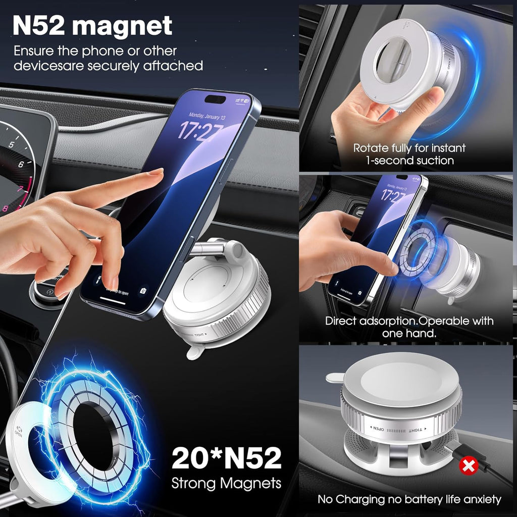 Woyuosn Vacuum Magnetic Phone Holders for Car