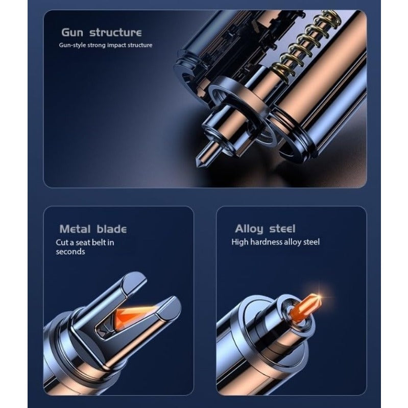 2-in-1 Emergency Escape Tool｜Mini Seatbelt Cutter + Glass Breaker