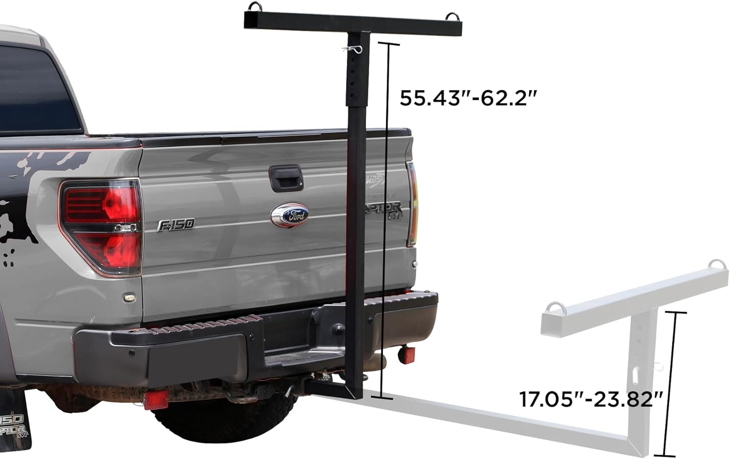 350 LBS Foldable Pick Up Truck Bed Extender for Canoe Kayak Ladder Lumber