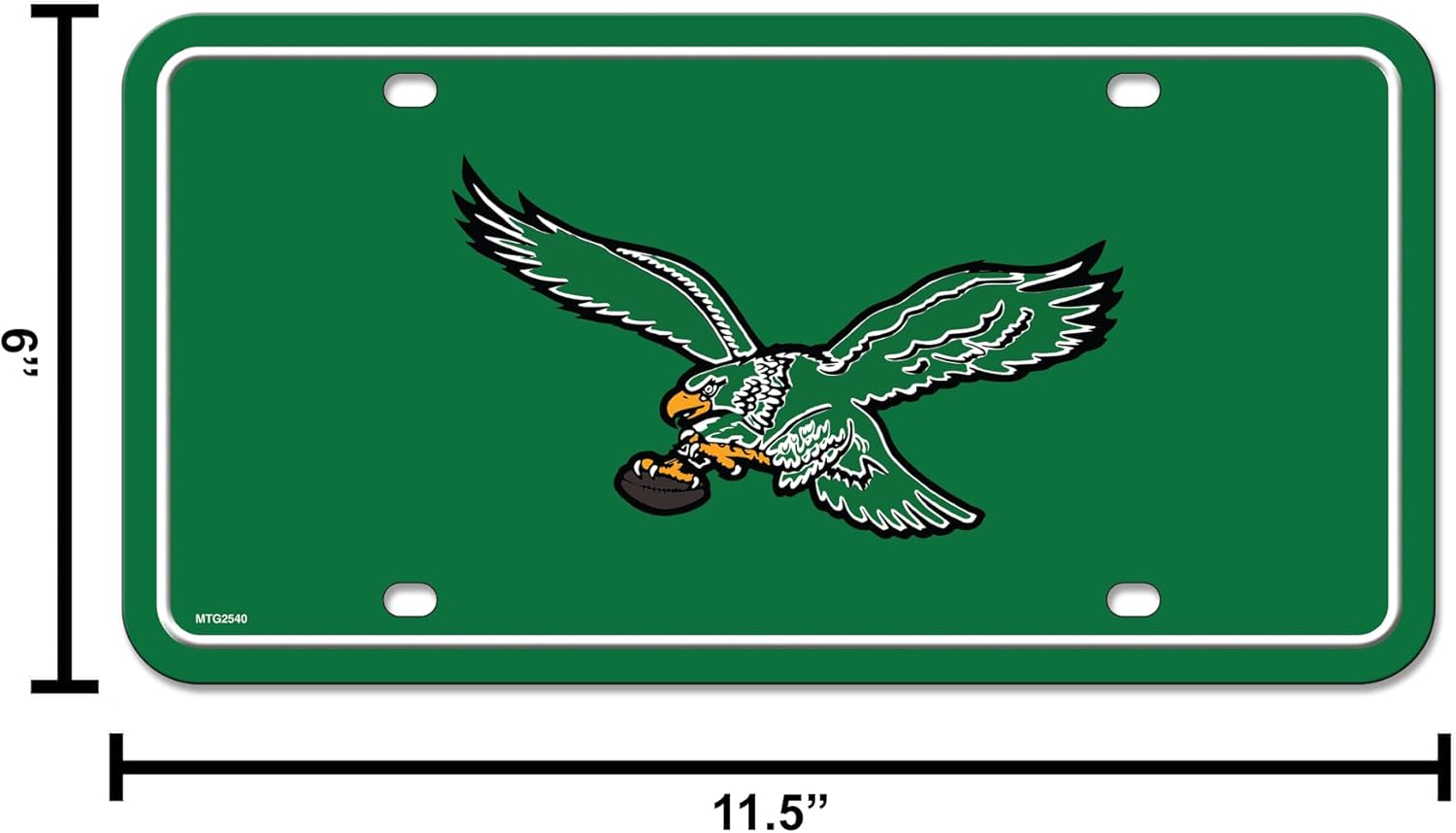 NFL Football Modern Retro Metal Auto Tag 6" x 12" - Great for Truck/Car/SUV