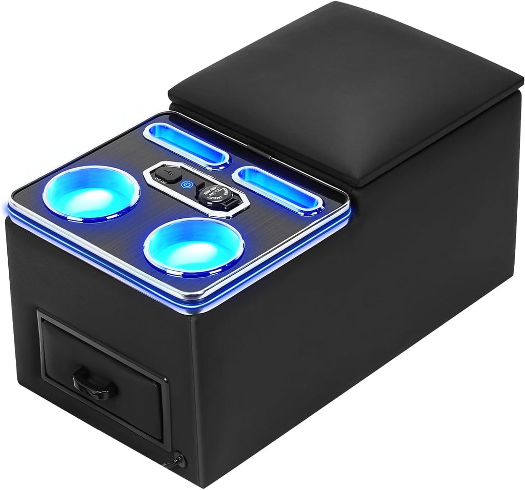 Rear Center Console For Car Minivan Van Truck