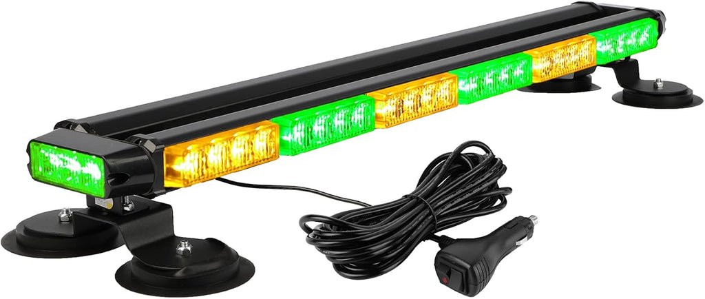29.5" 54 LED Strobe Light Bar Double Side Flashing High Intensity Emergency Warning Flash Strobe Light with Magnetic Base for Safety Construction Vehicles Tow Trucks Pickup