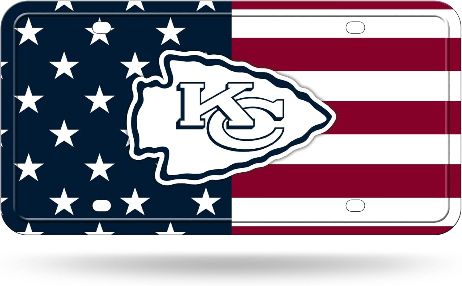 NFL Football USA Metal Auto Tag 6" x 12" - Great For Truck/Car/SUV