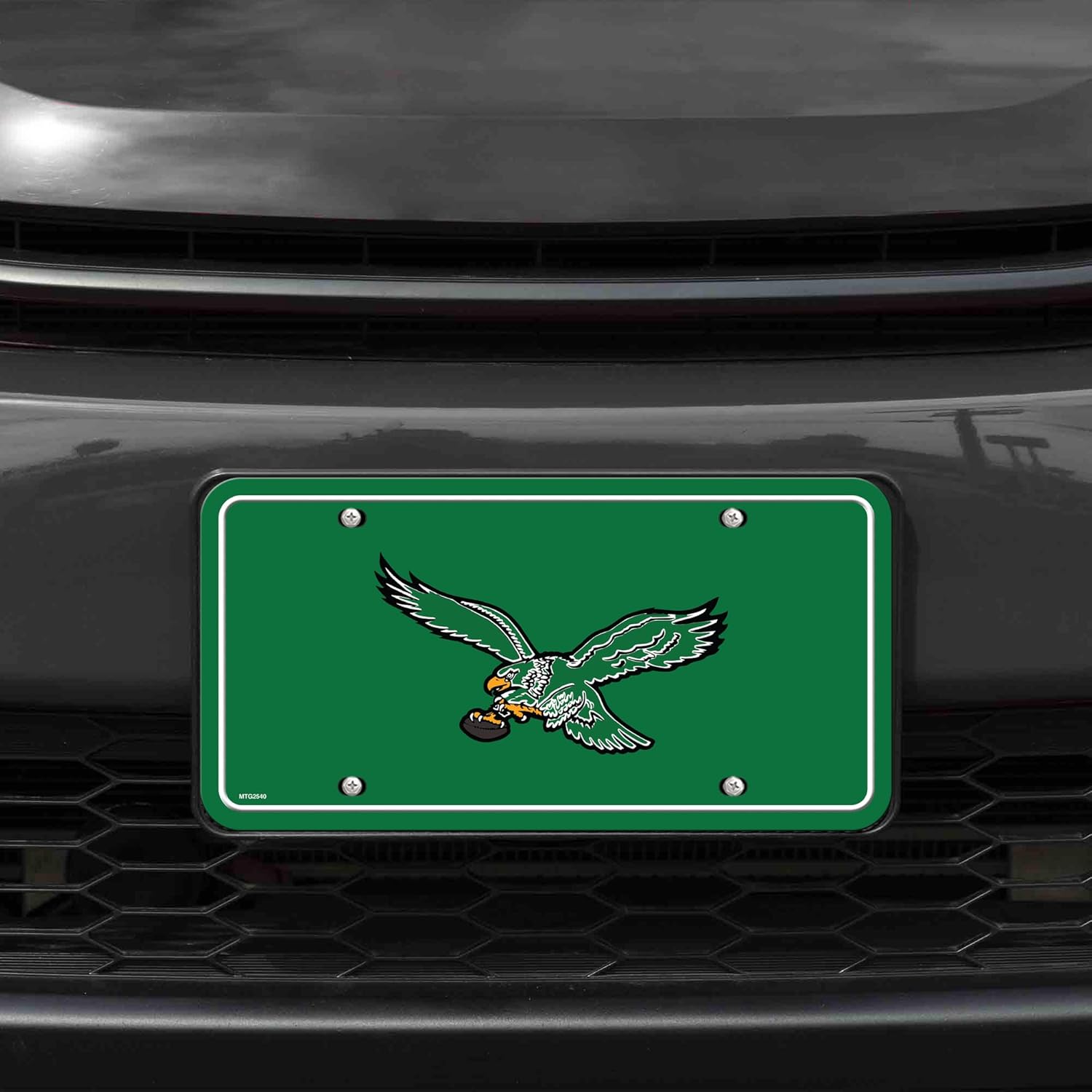 NFL Football Modern Retro Metal Auto Tag 6" x 12" - Great for Truck/Car/SUV