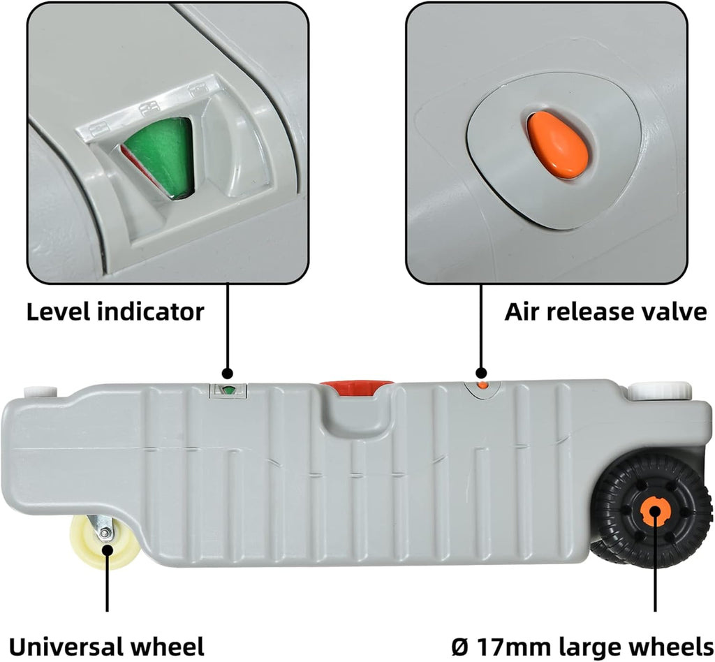 19.8 Gallon Large Capacity Portable Water Holding Tank with Built-in Handle Odorless Tote for Camper