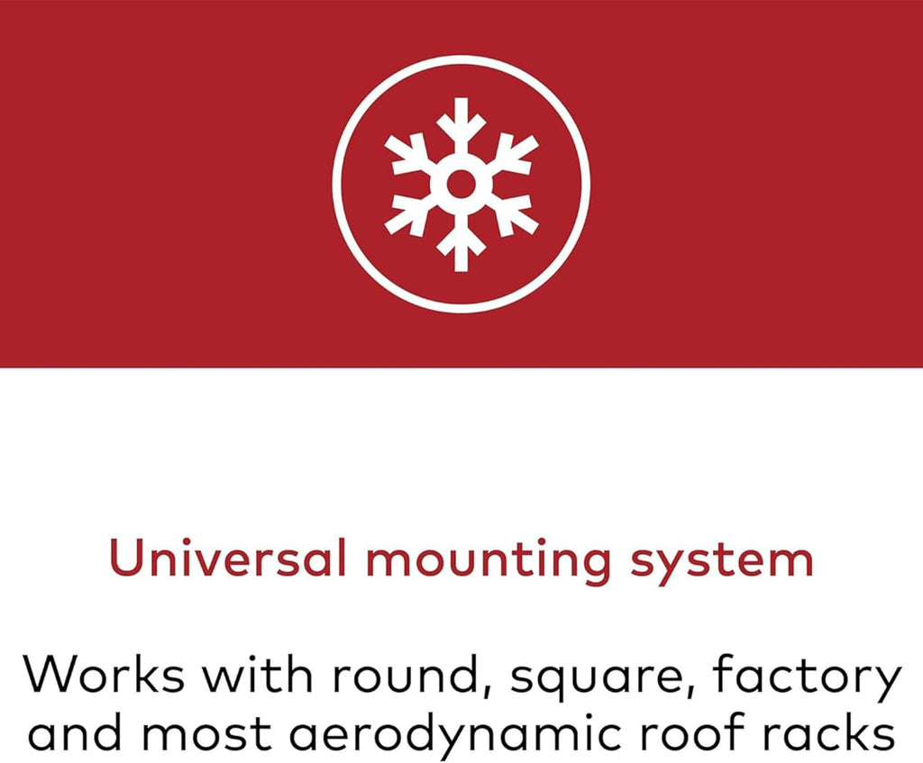 Universal Car Roof Rack for 6 Ski Pairs or 4 Snowboards