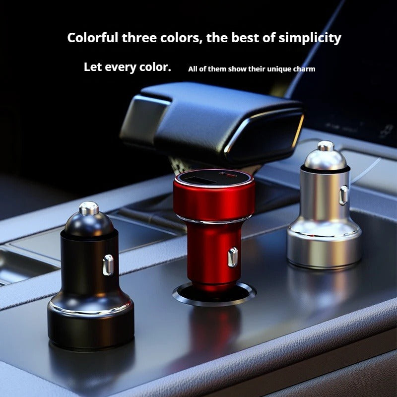 Mini Dual-Port 36W Car Charger with Smart Fast Charging