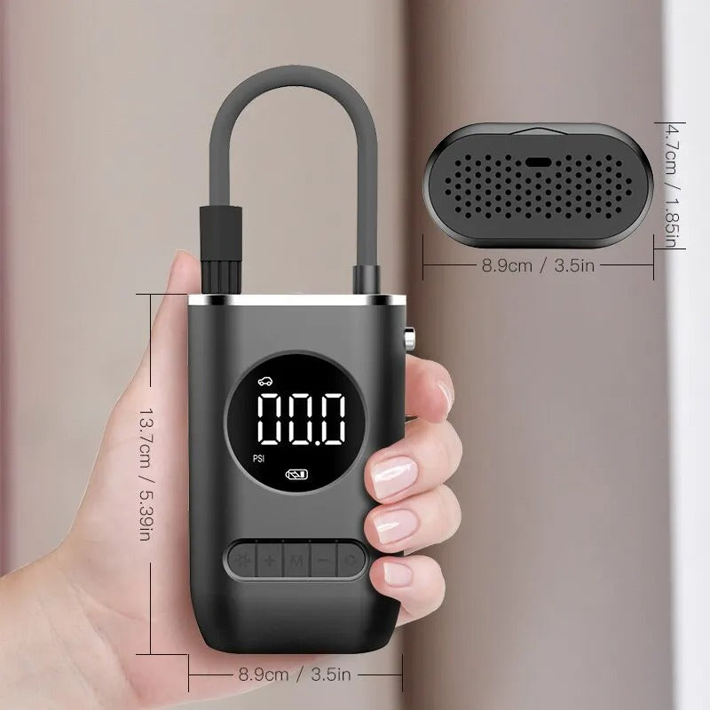 Premium Universal Steering Wheel Lock + FREE Smart Mini Compressor