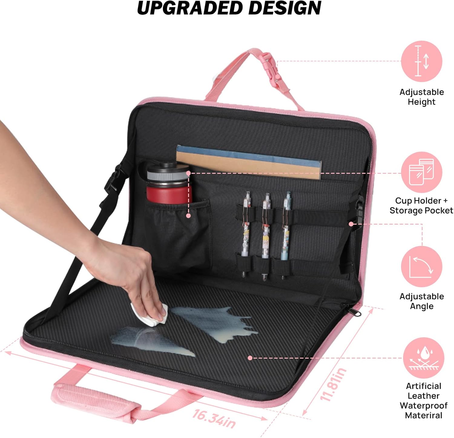 3 in 1 Steering Wheel Eating Tray & Multifunctional Car Office Bag