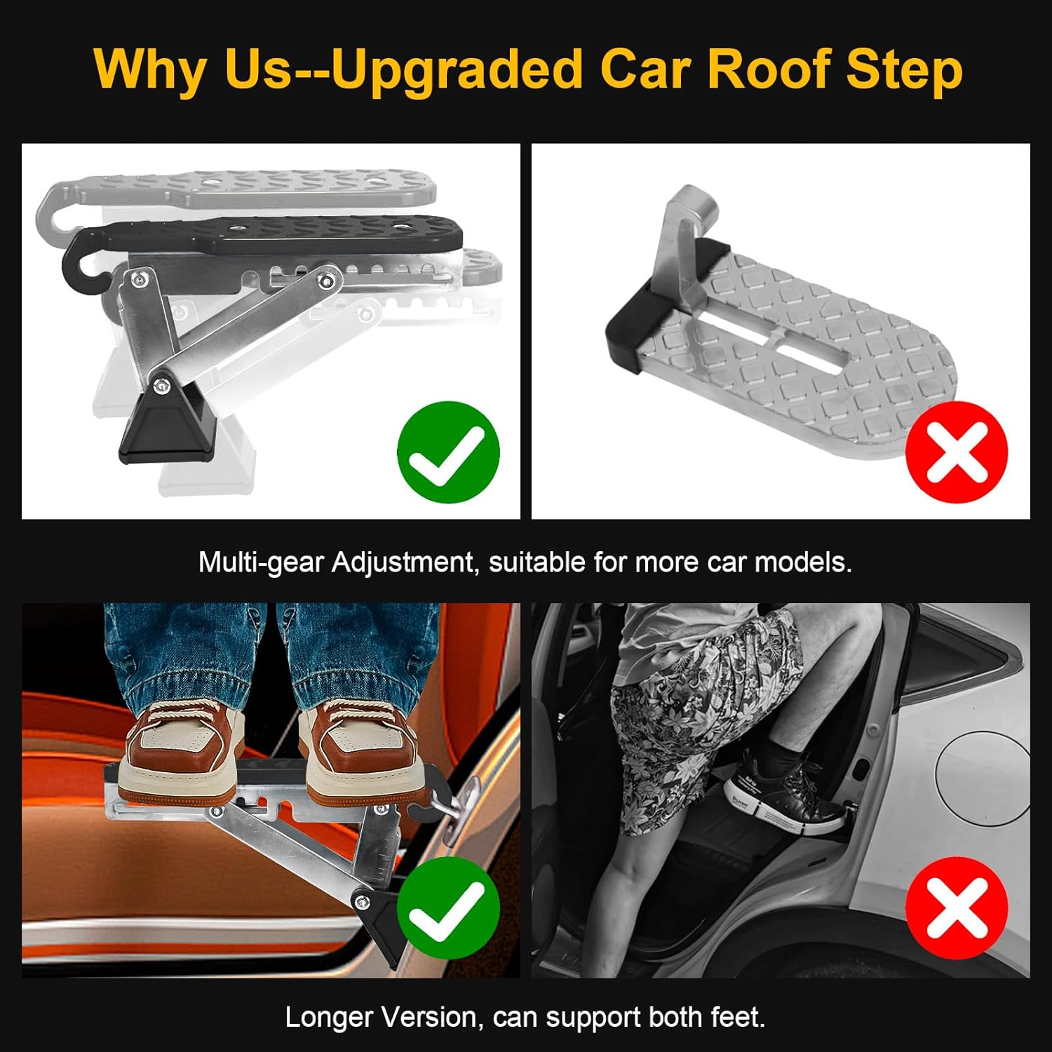 Universal Foldable Car Door Step For SUV and Truck