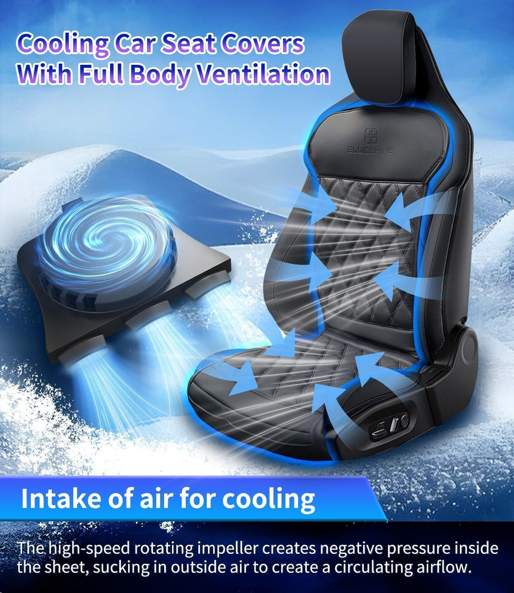 12V Air Suction Cooling Car Seat Cover Front Seat For Car SUV Truck