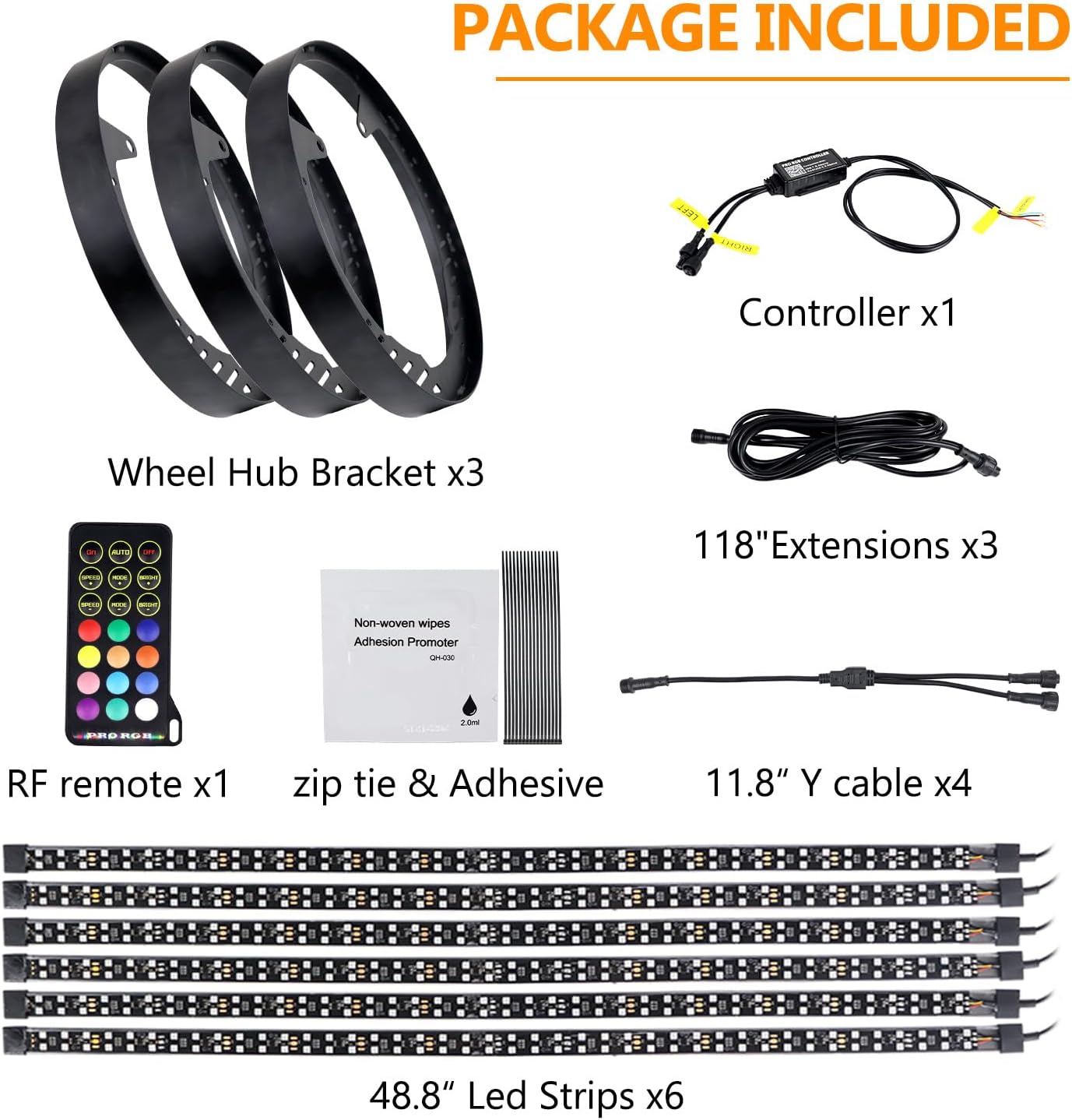 RGB Chasings Wheel Ring Lights for All Polaris Slingshot Models 2015-2022 2023 2024+