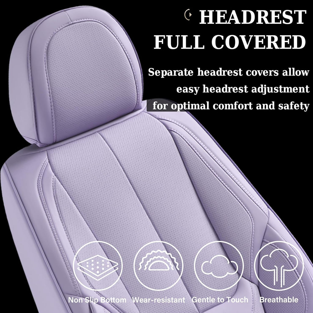 Waterproof Nappa Leather Carseat Cover Universal Fit for Most Cars