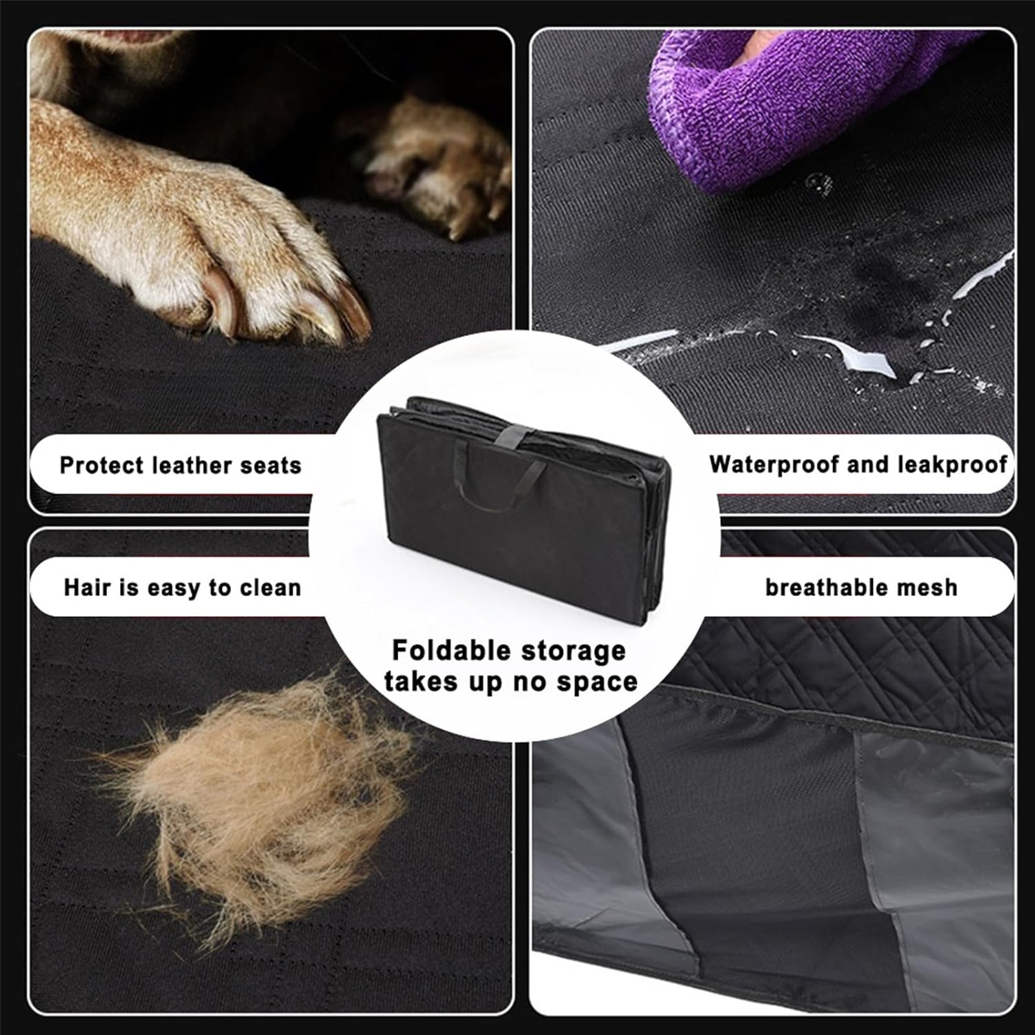 Waterproof Dog Rear Seat Protector Cover For Tesla Cybertruck