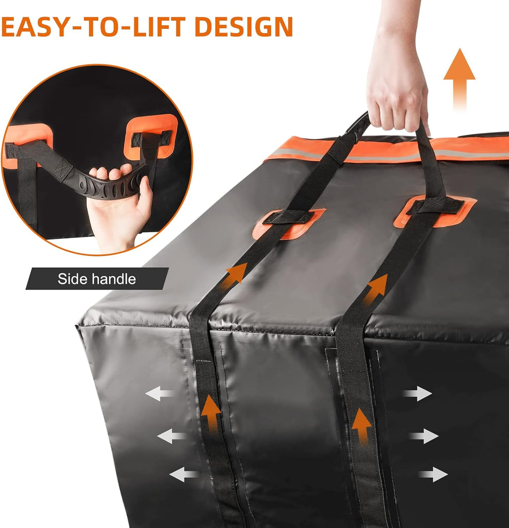 Waterproof Hitch Cargo Carrier Bag with Safety Straps 20 Cu Ft