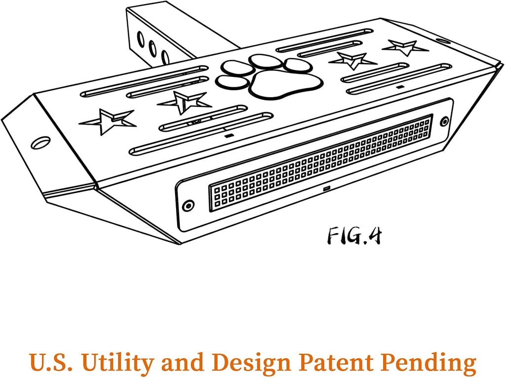 Hitch Step with Light and Whip Mount Holes Fit 2" Receiver Steel Construction Powder Matte Coated for Trucks Chevy Ford Toyota GMC Dodge RAM Jeep ATVs SUVs Vans