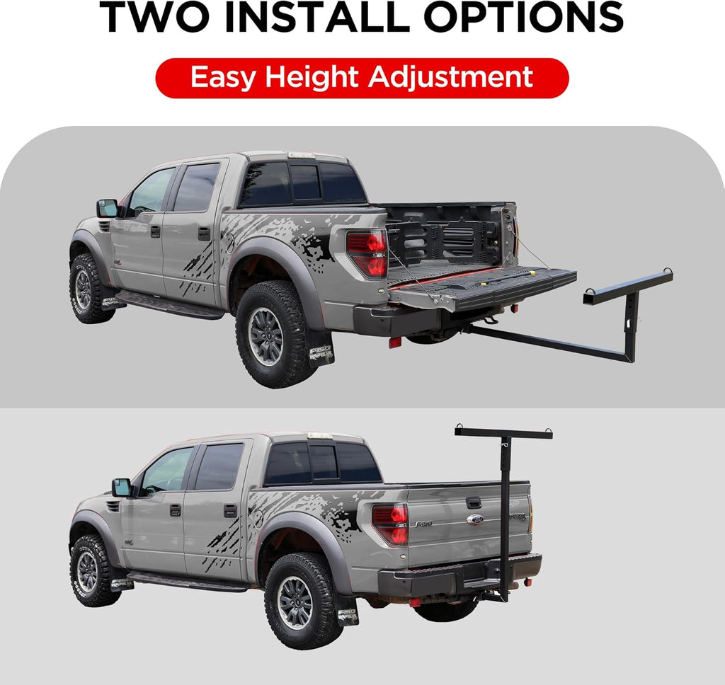 350 LBS Foldable Pick Up Truck Bed Extender for Canoe Kayak Ladder Lumber