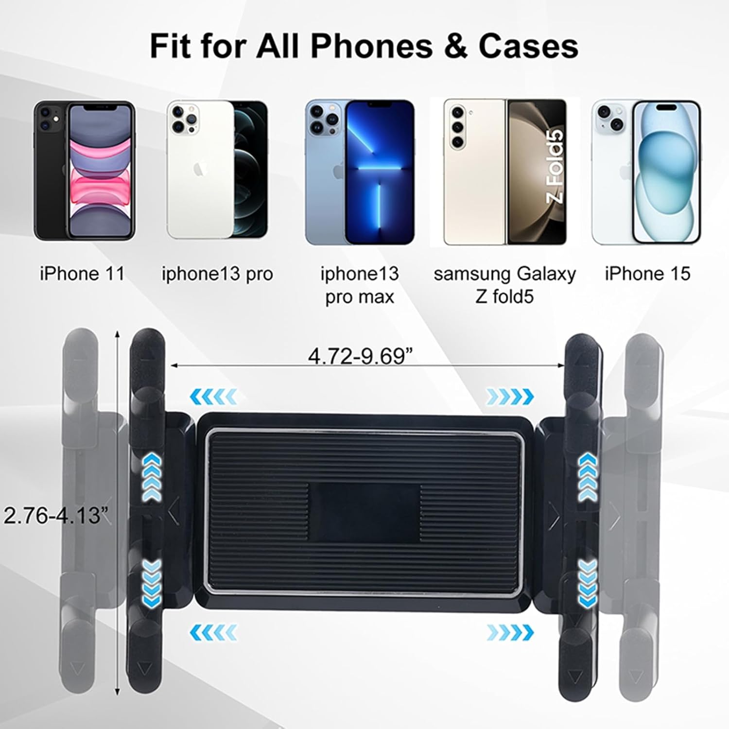 5 in 1 car Phone Holder Suitable for iPhone15 14 13 promax,Samsung Z Fold 5 4