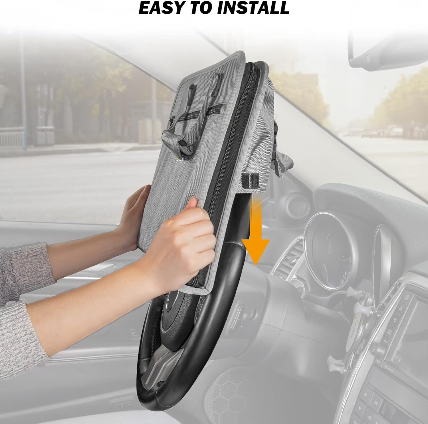 3 in 1 Steering Wheel Eating Tray & Multifunctional Car Office Bag