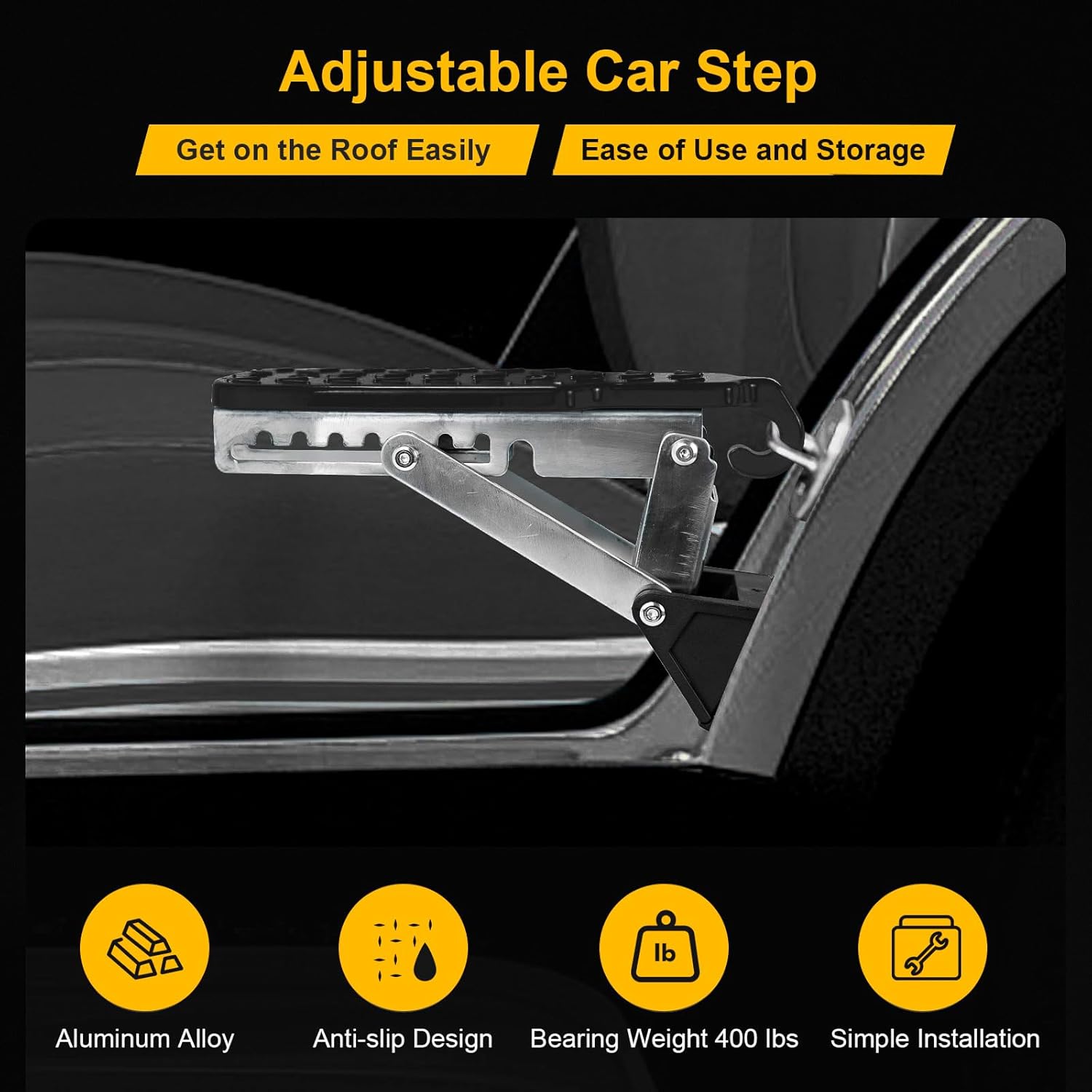 Universal Foldable Car Door Step For SUV and Truck