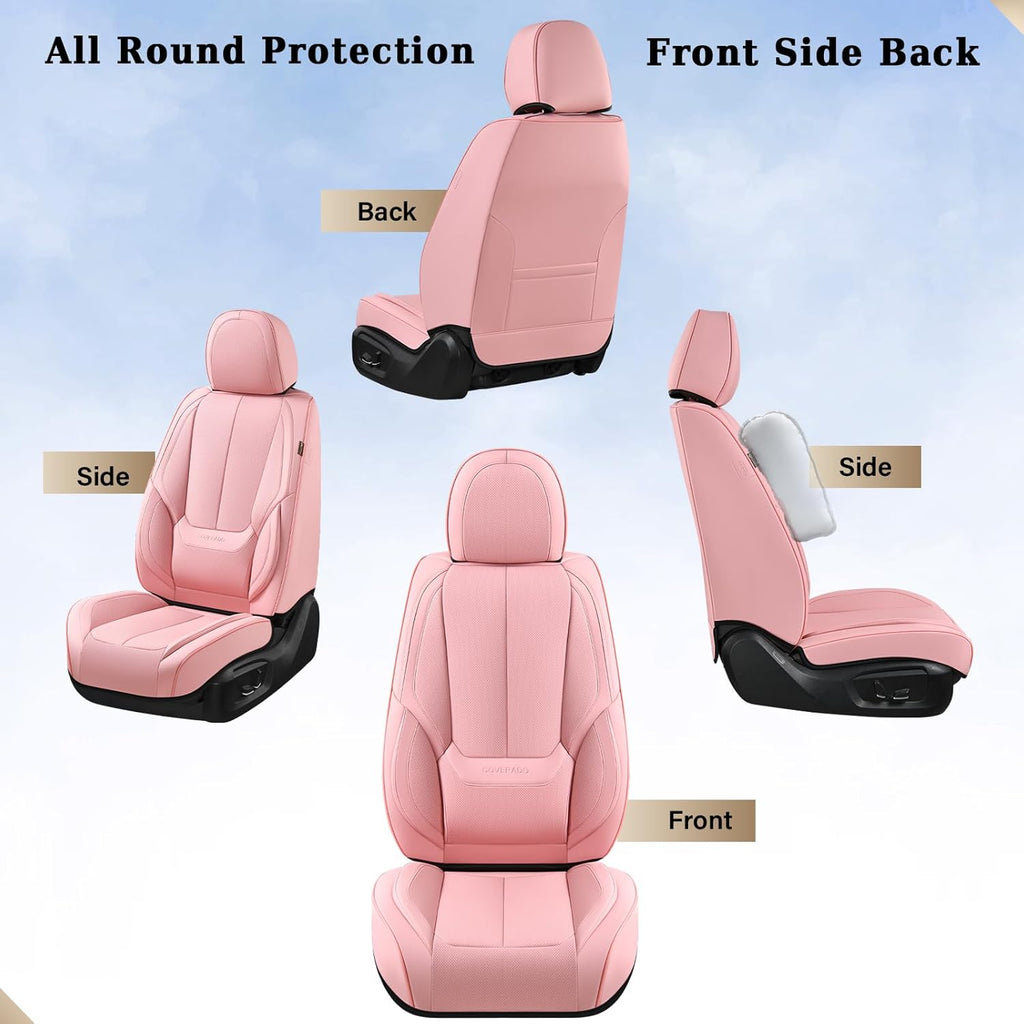 Waterproof Nappa Leather Carseat Cover Universal Fit for Most Cars